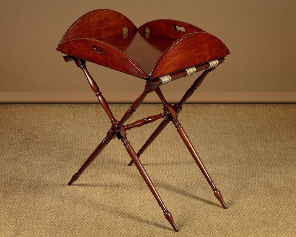 Mahogany Butler's Tray on Stand c.1900