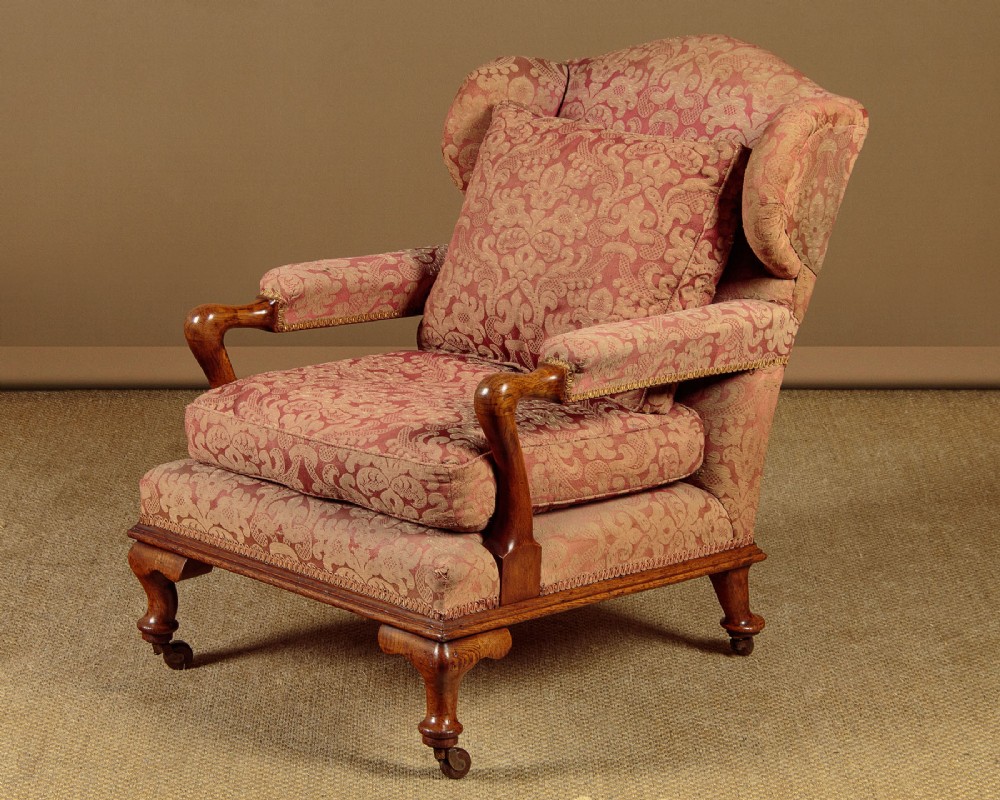 Oak Easy Armchair c.1890