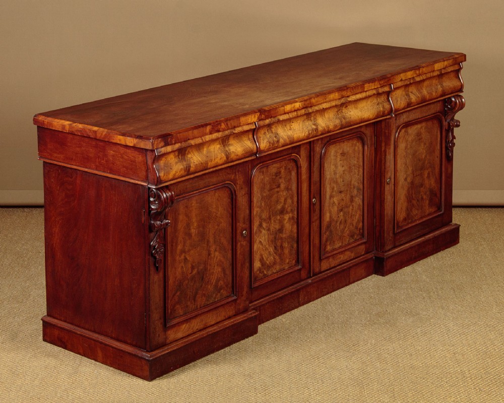 Four Door Mahogany Sideboard c.1860