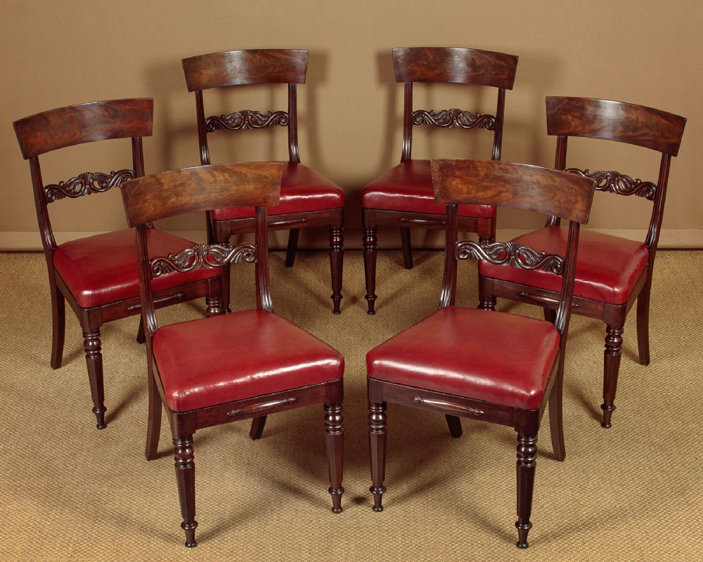 Set of Six Mahogany Dining Chairs c.1830