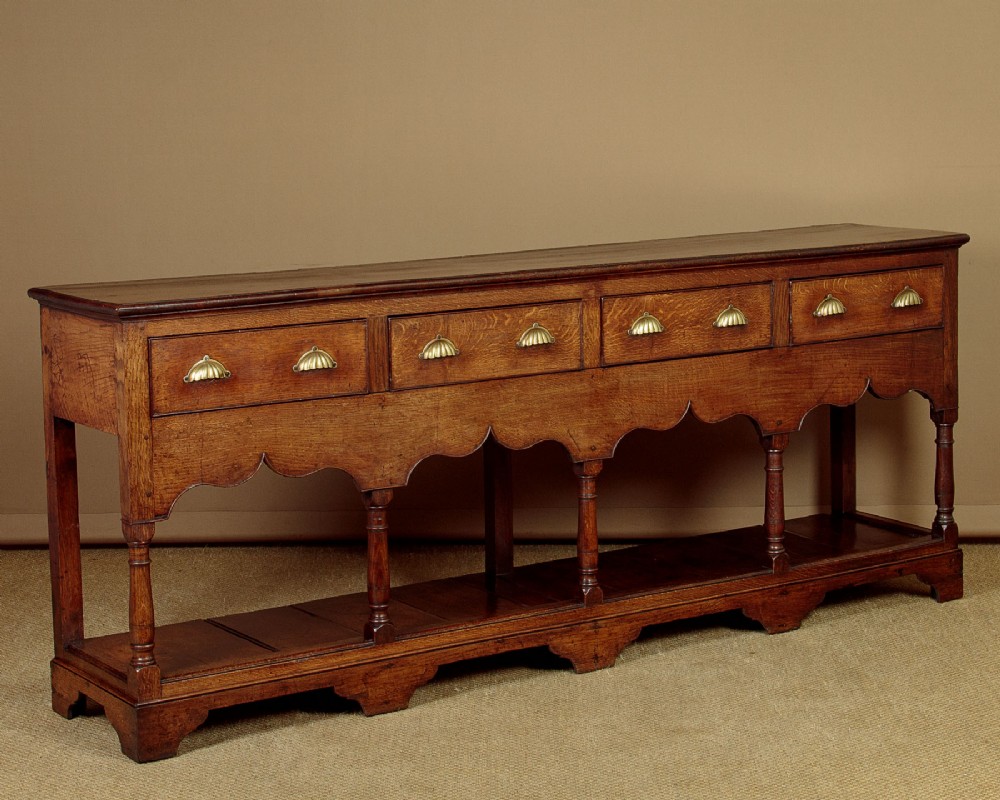 Long Oak Dresser Base c.1790