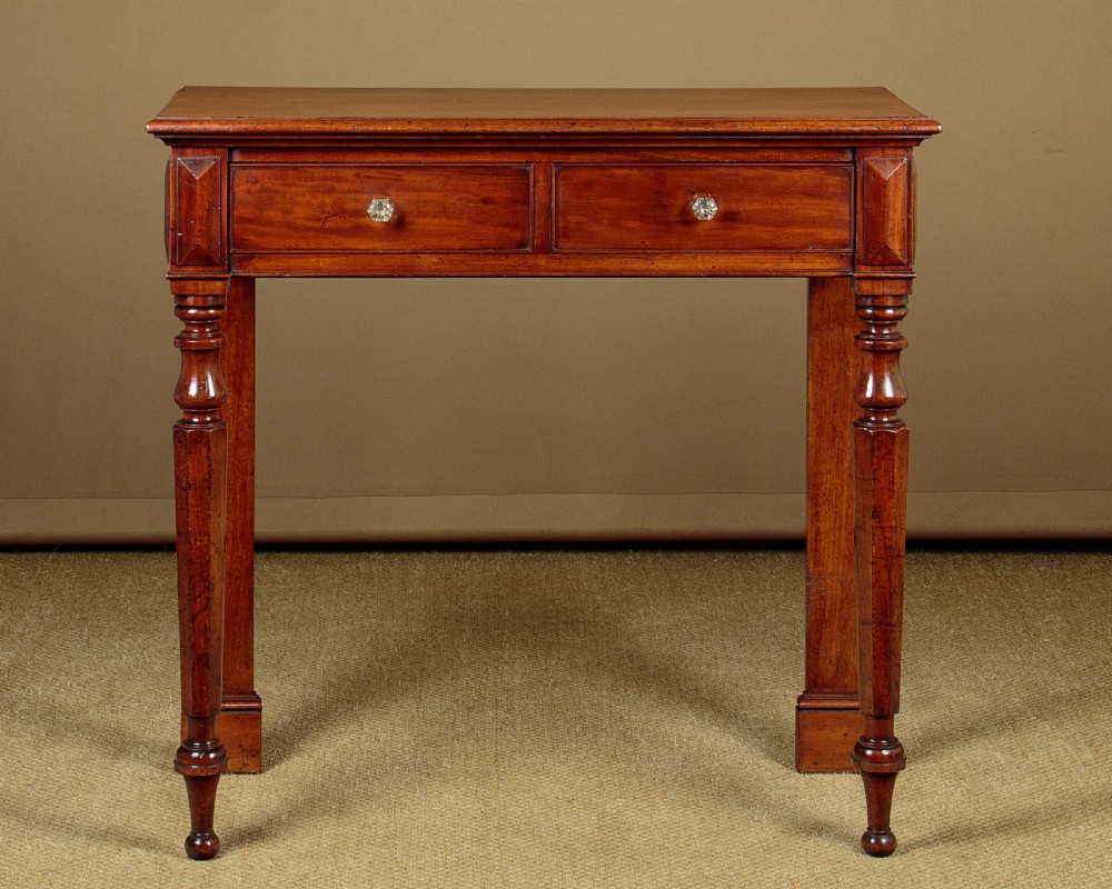 Two Drawer Mahogany Side Table c.1850