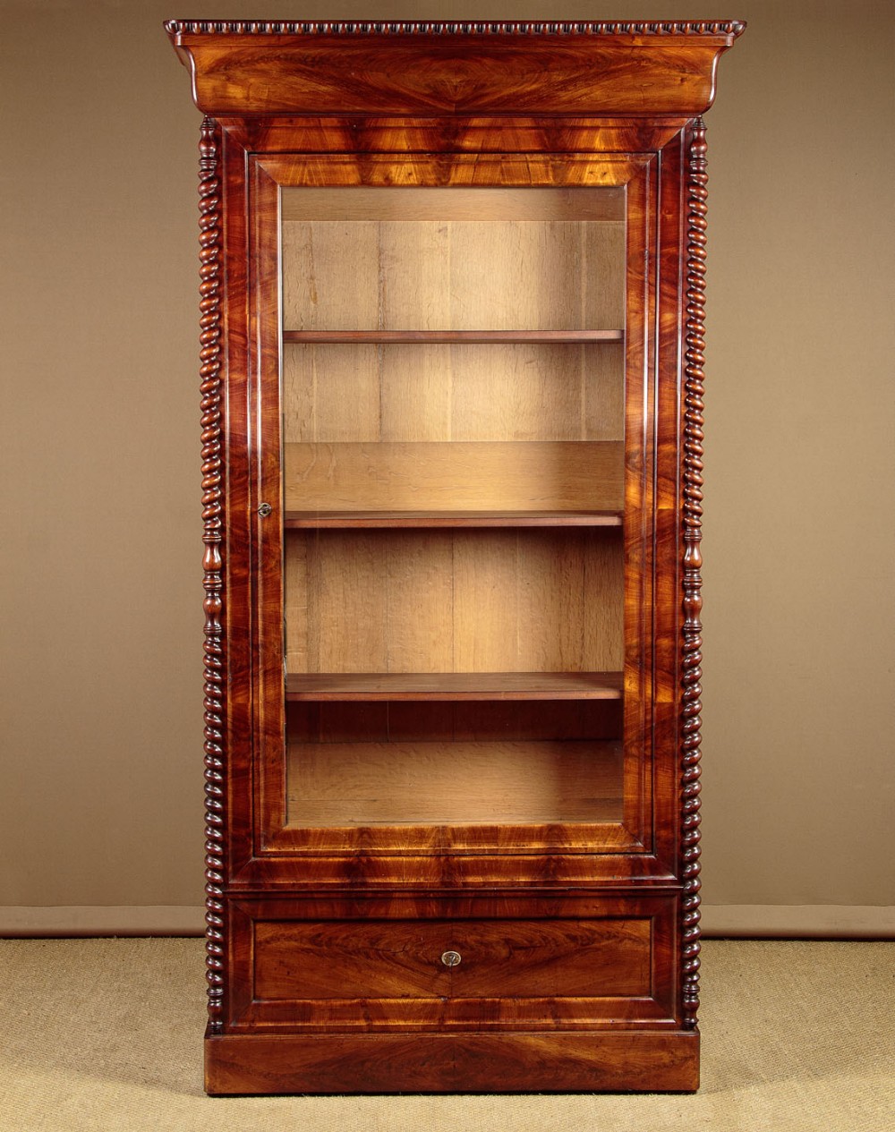 French Mahogany Bookcase c.1860