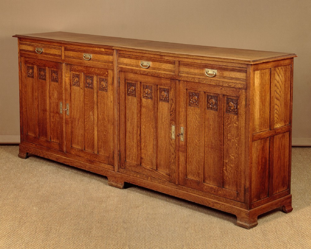 Long Oak Sideboard c.1925