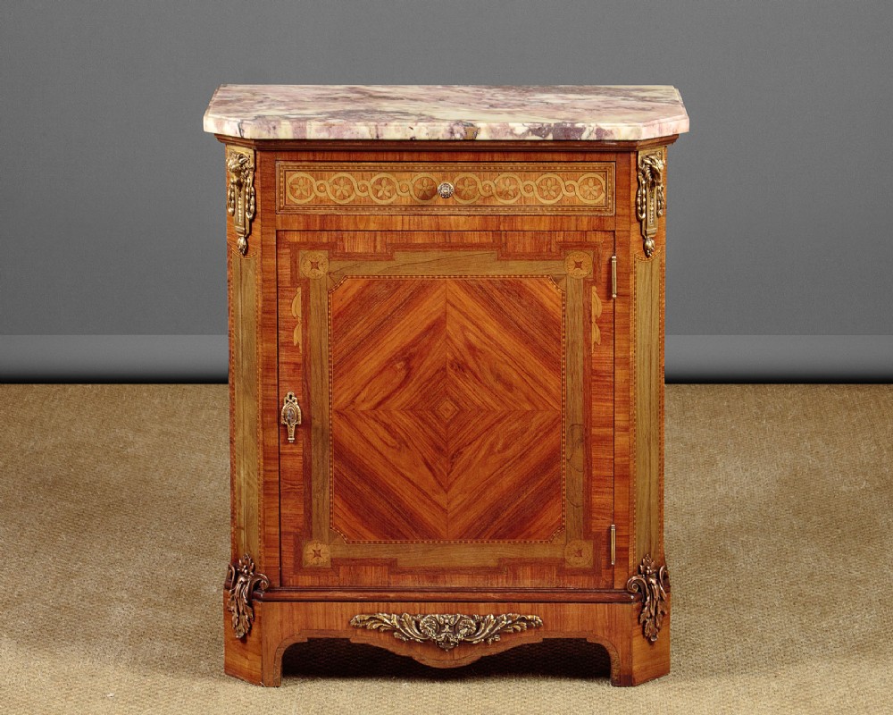 Small Marble Top Side Cabinet c.1930