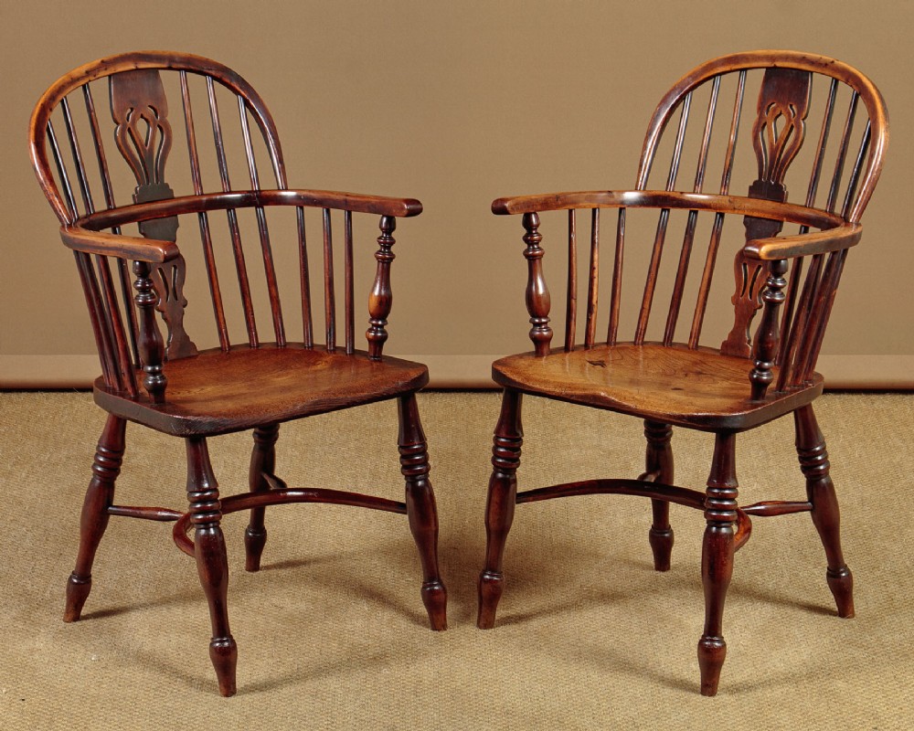 Pair of Windsor Armchairs c.1850
