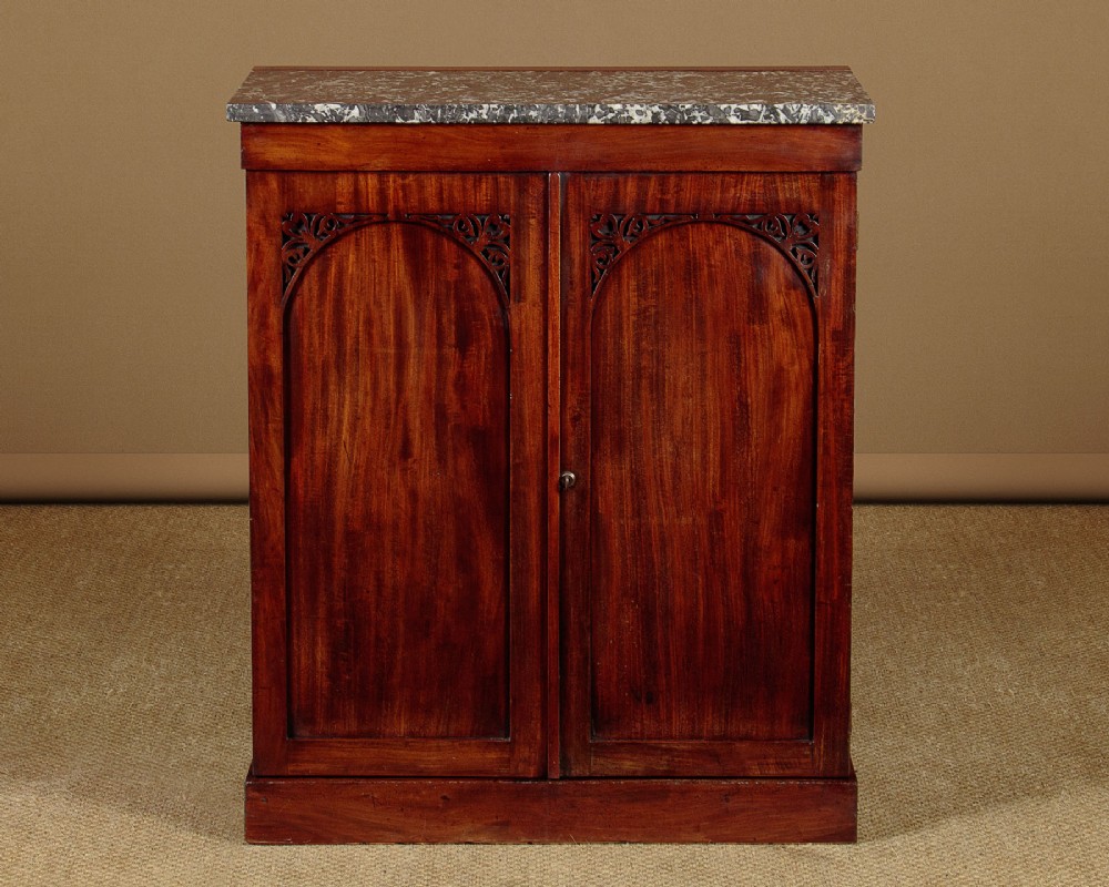 Narrow Mahogany Side Cabinet c.1820