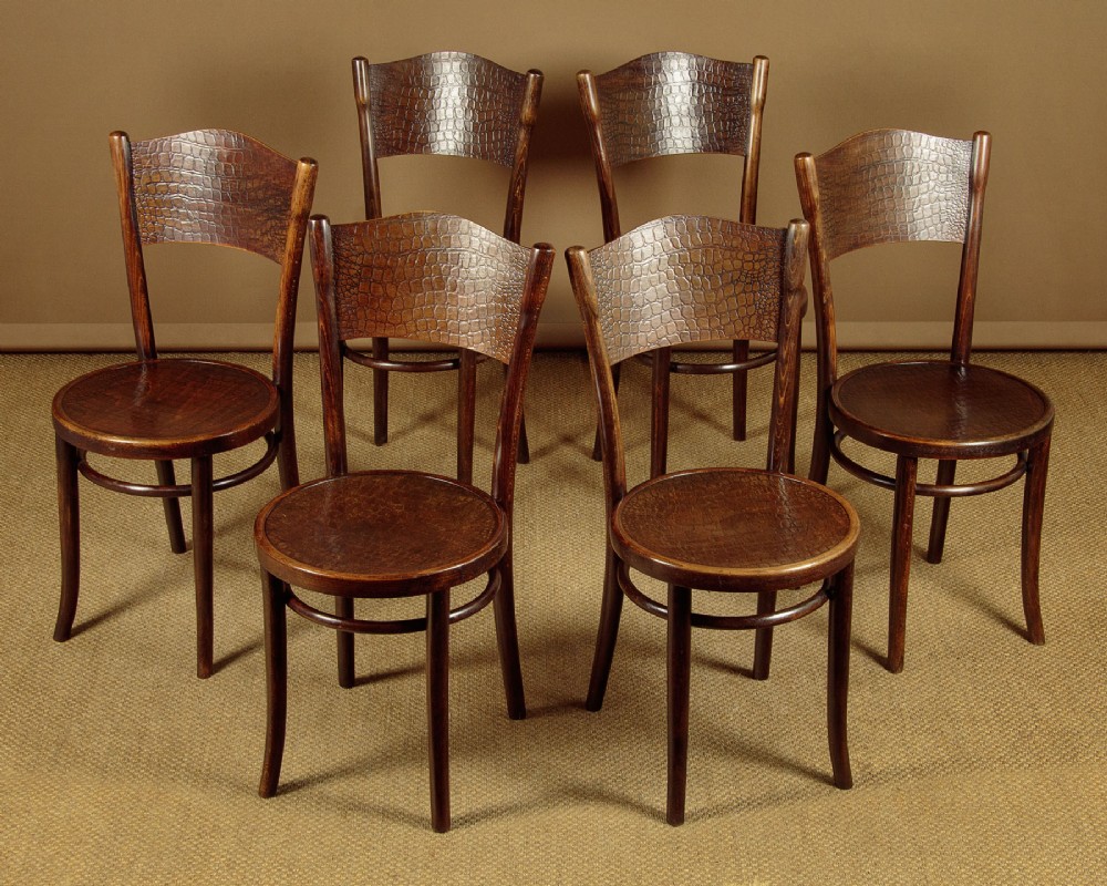 Set of Six Bentwood Chairs by Thonet c.1920