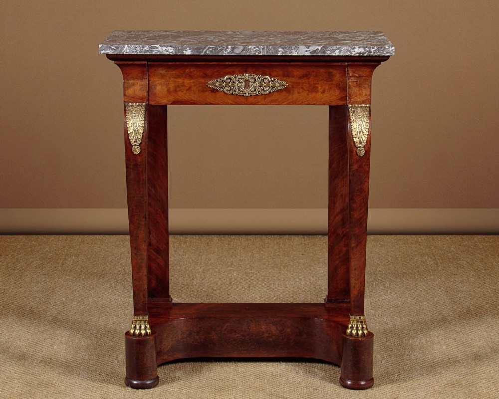 Small Brass Mounted Console Table c.1860