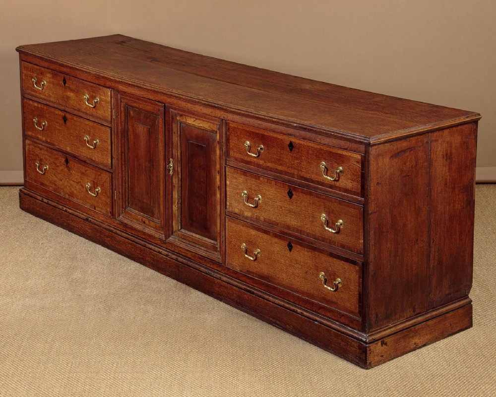 Long Oak Dresser Base c.1810