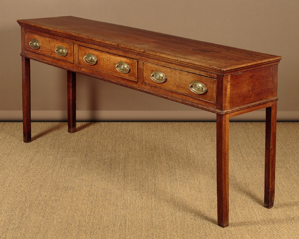 Georgian Oak Dresser Base c.1800