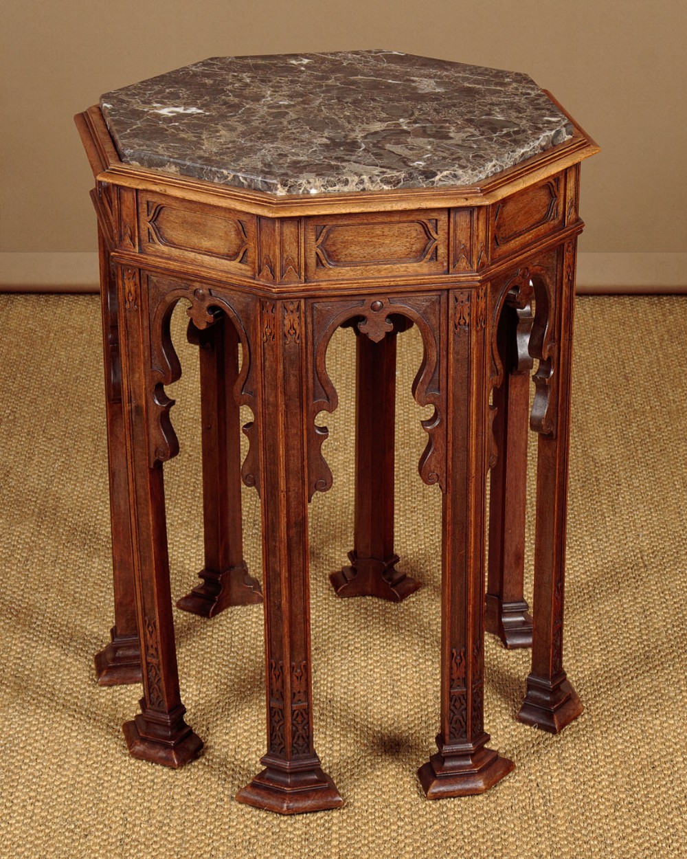 Octagonal Marble Top Wine Table c.1910