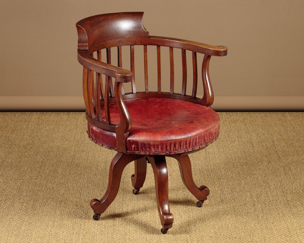Mahogany Revolving Desk Chair c.1880