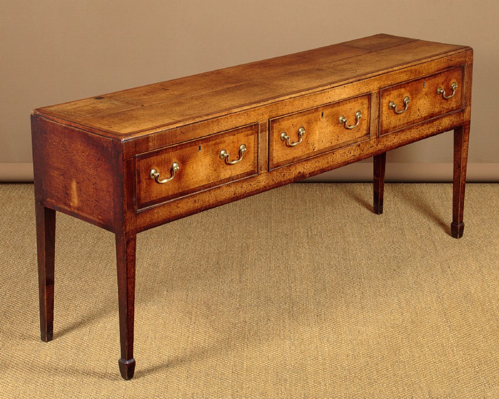 George III Oak Dresser Base c.1800