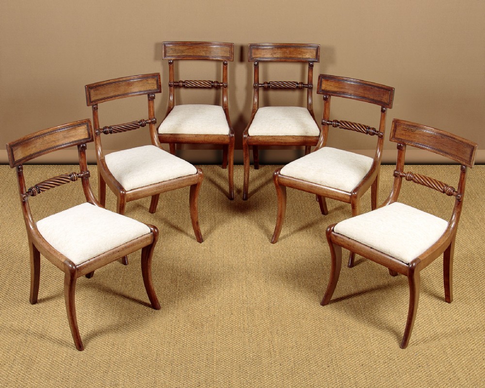 Set of Six Regency Dining Chairs c.1820