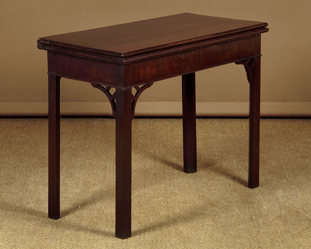 Georgian Fold Over Games Table with Concertina Action c.1770