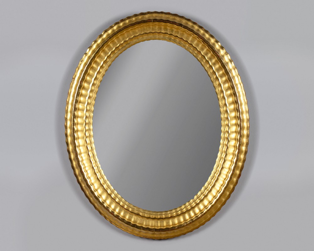 Oval Gilt Frame Mirror c.1910