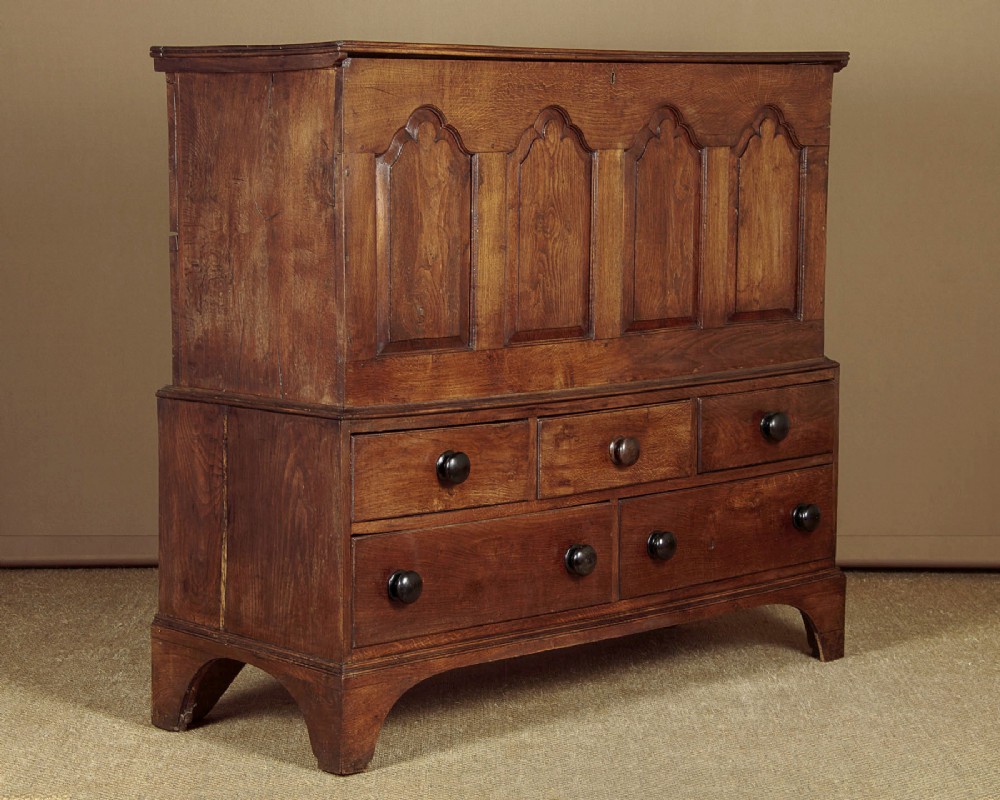 Welsh Oak Coffer on Stand c.1780