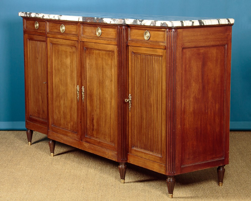 Art Deco Marble Top Sideboard c.1930