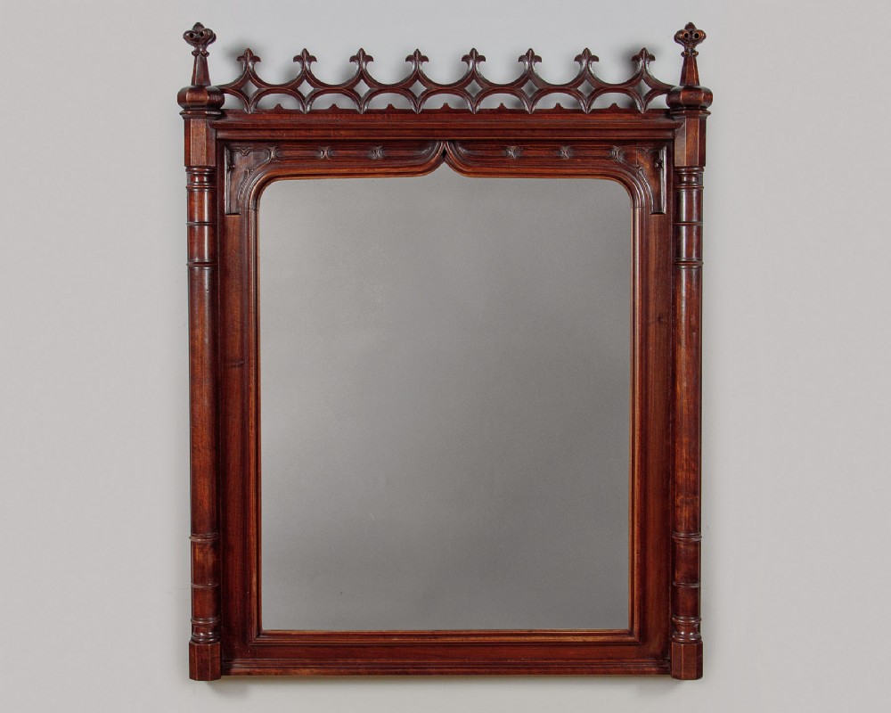 Gothic Overmantle Mirror c.1890