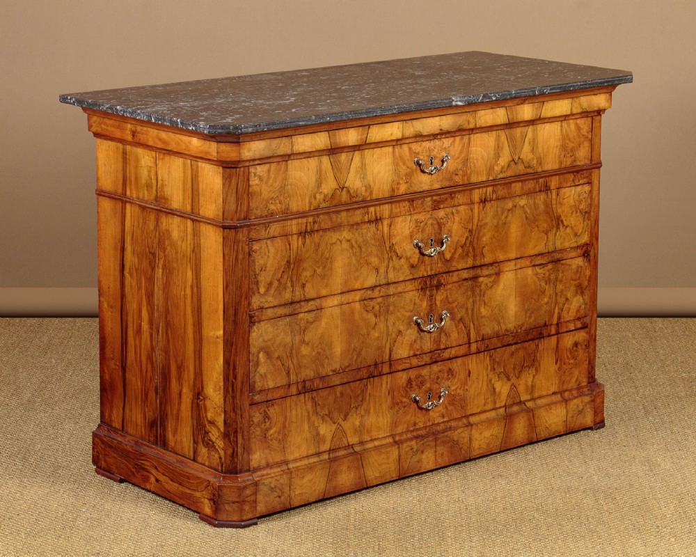 Walnut Marble Top Commode c.1880