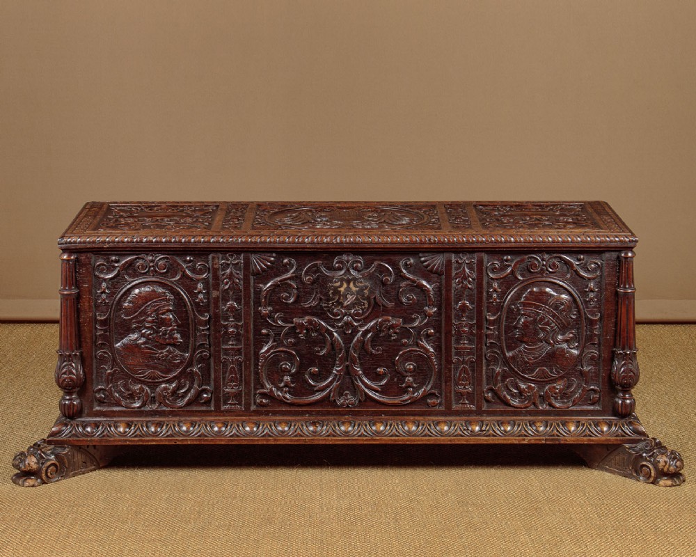 Carved Italian Cassone Chest c.1800