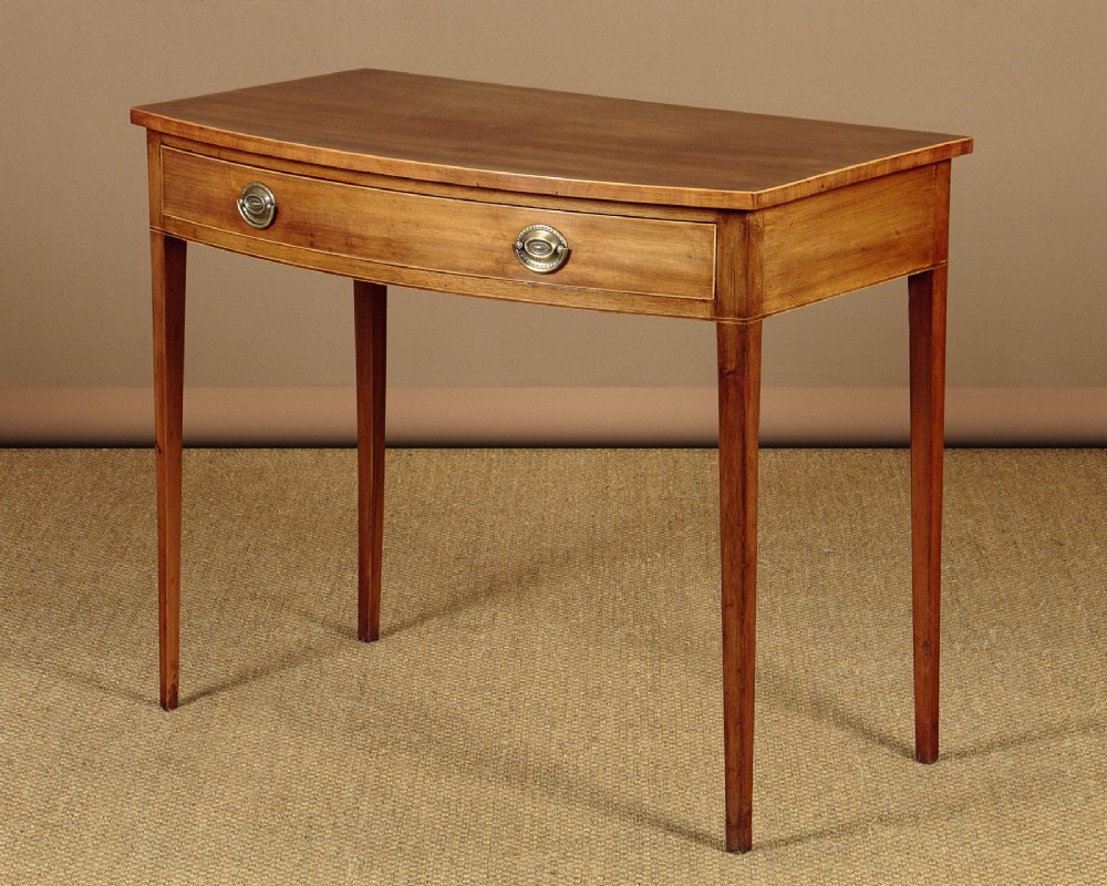Bow Front Mahogany Side Table c.1830
