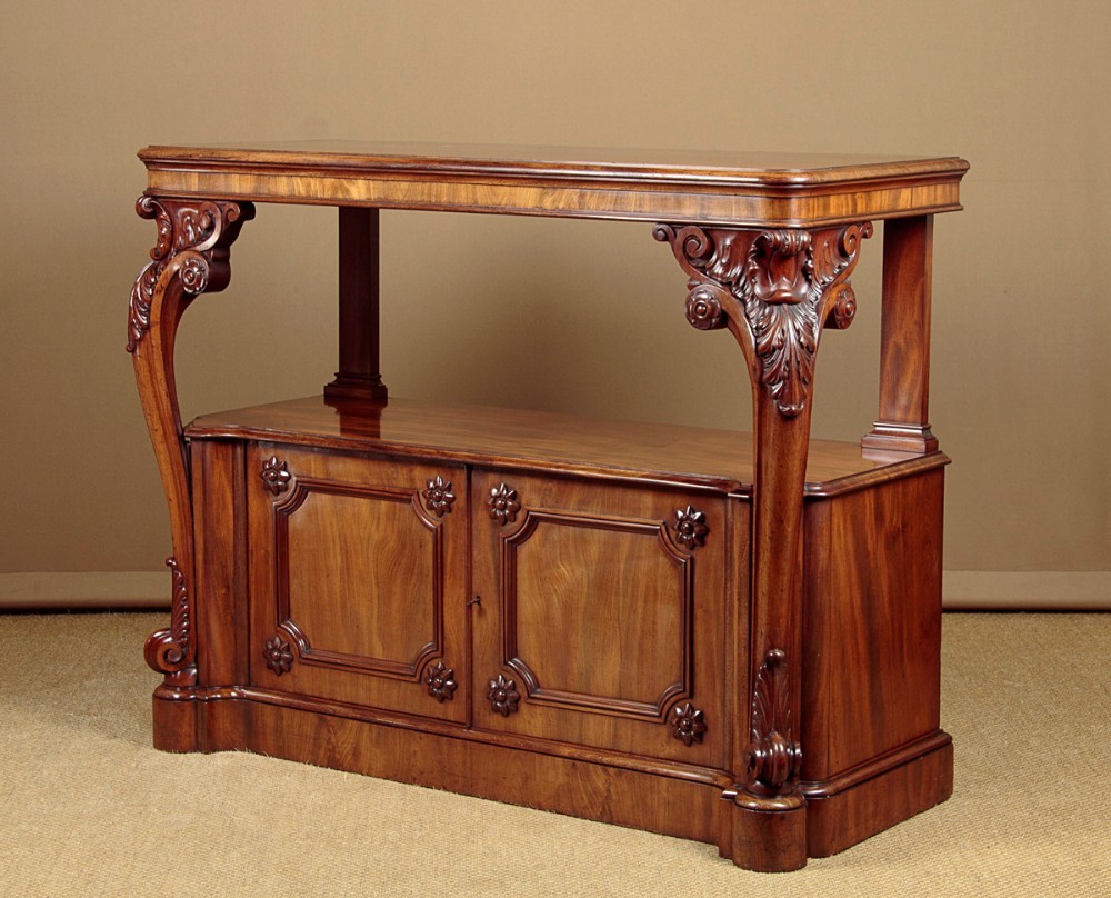 Carved Mahogany Buffet Sideboard c.1860
