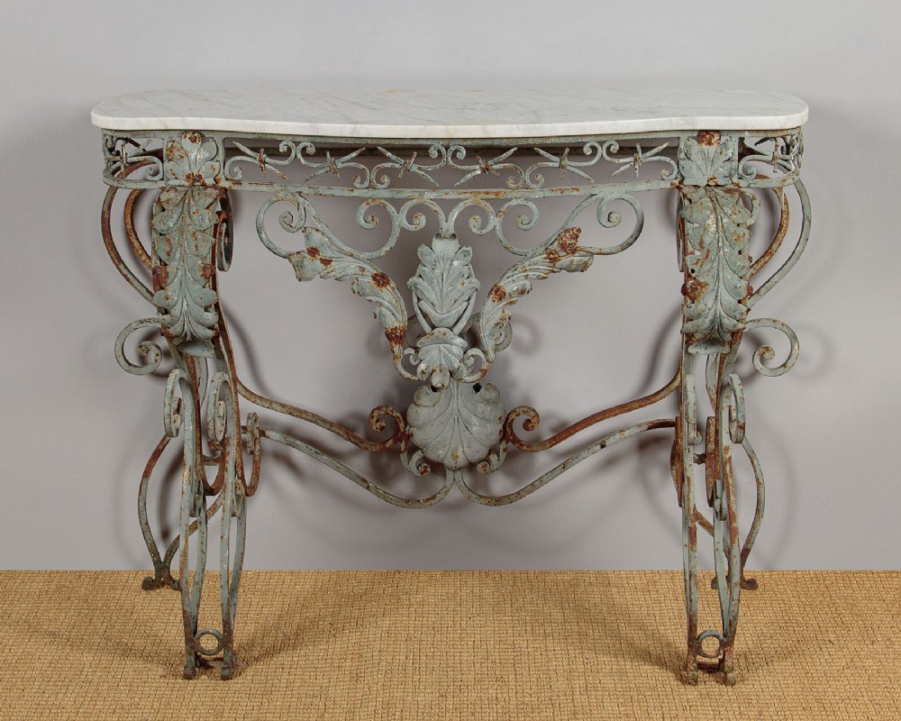 Wrought Iron Console Table c.1930