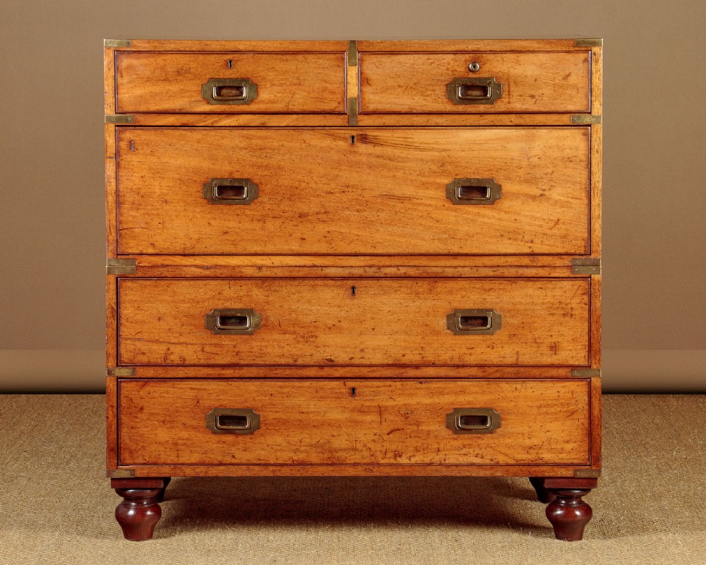 Mahogany Campaign Chest of Drawers c.1880