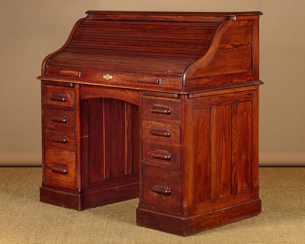 Oak Roll Top Desk c.1910