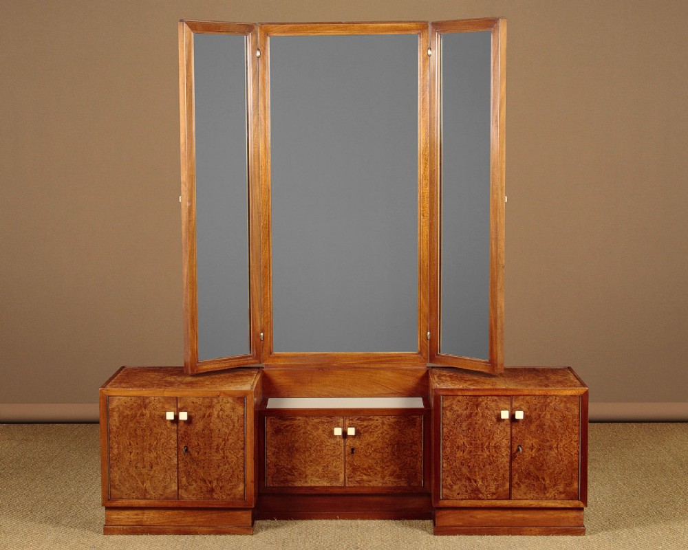 Art Deco Triple Mirror Dressing Table c.1930
