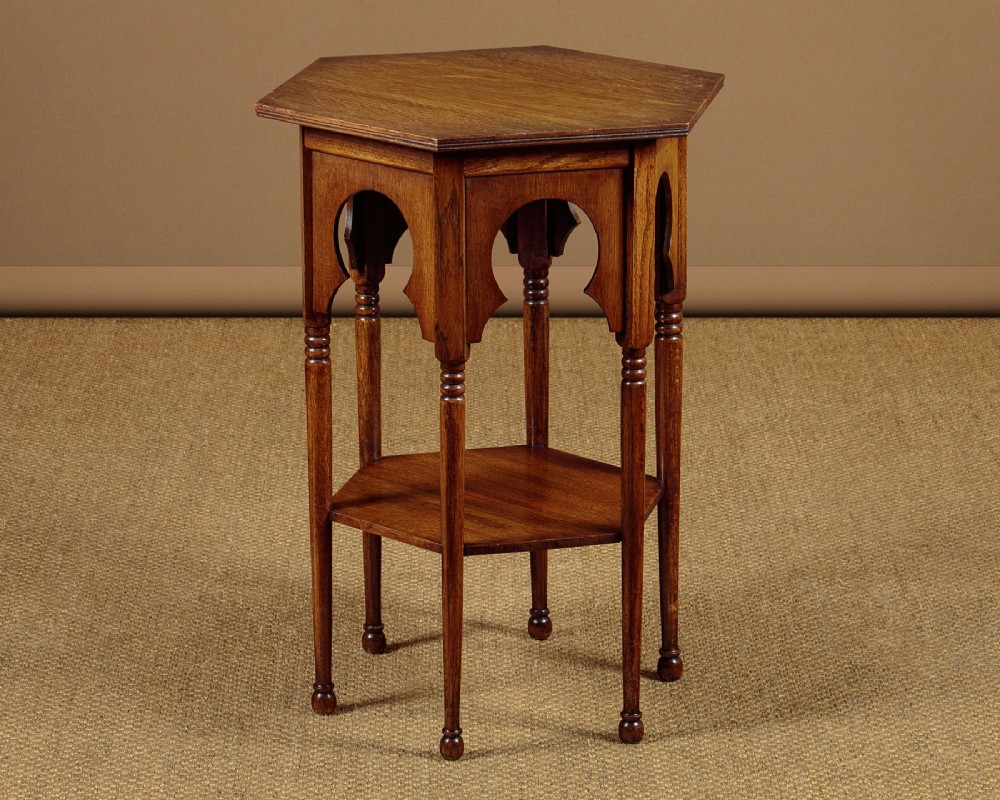 Arts & Crafts Moorish Style Side Table in the Manner of Liberty & Co. c.1905