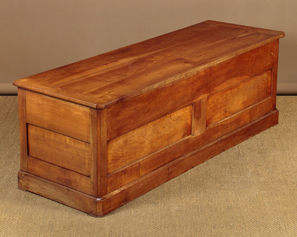 Long French Cherrywood Chest c.1860