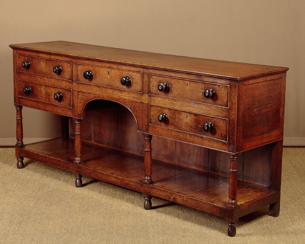 Long Oak Welsh Dresser Base c.1810
