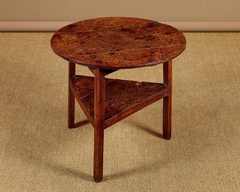 18th. Oak Cricket Table c.1780
