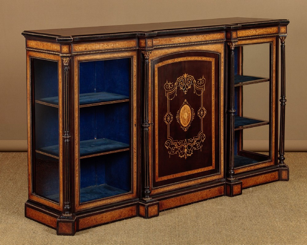 Ebonized Credenza Side Cabinet c.1880