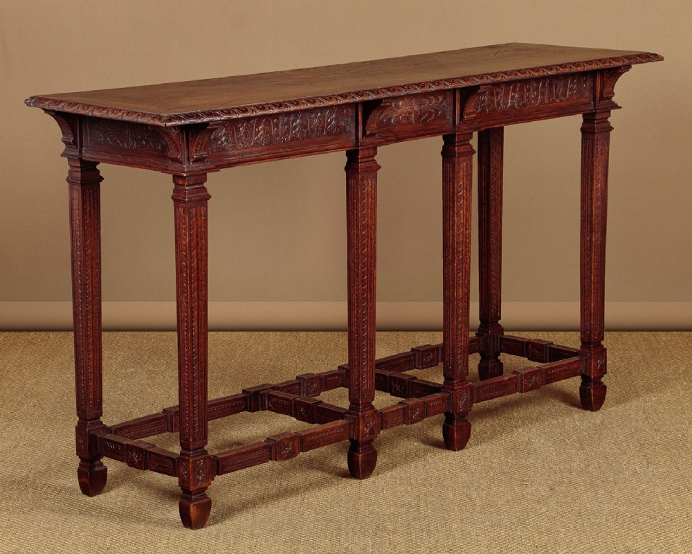 Carved Oak Console Table c.1900