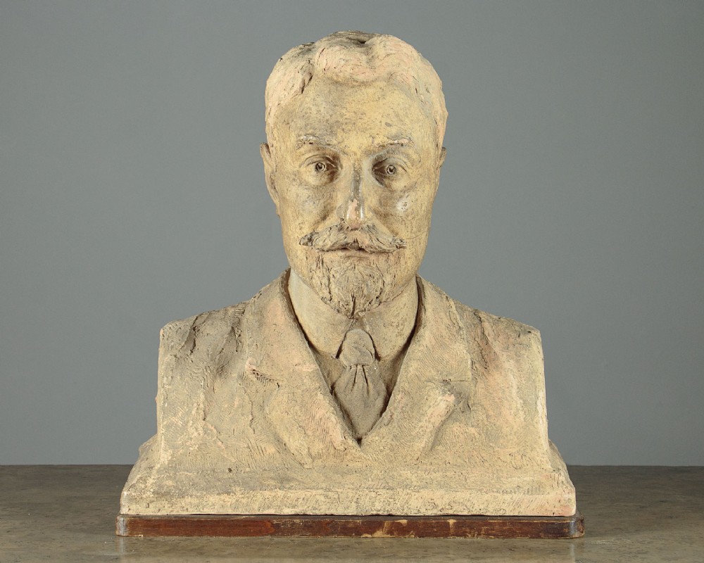 Terracotta Bust of a Gentleman Dated 1911