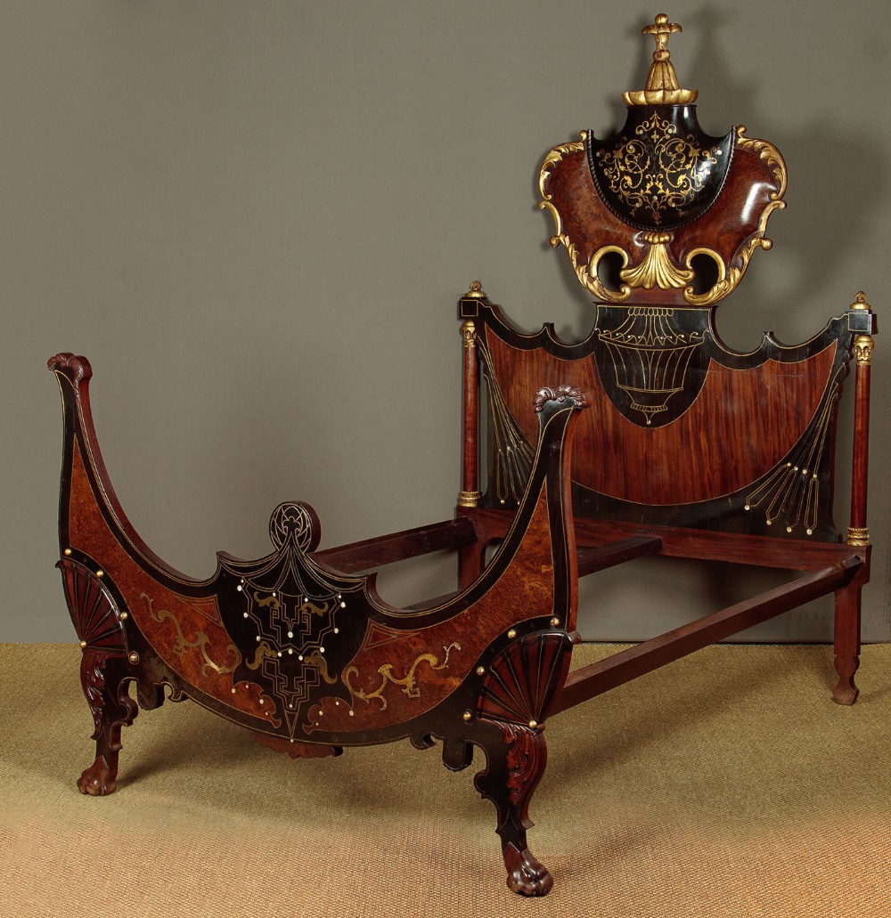 19th.c. Italian Kingsize Double Bed c.1860
