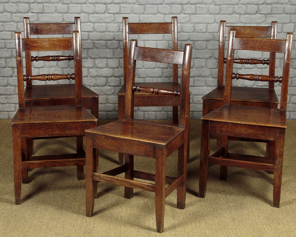Set of Six Welsh Cottage Dining Chairs c.1850