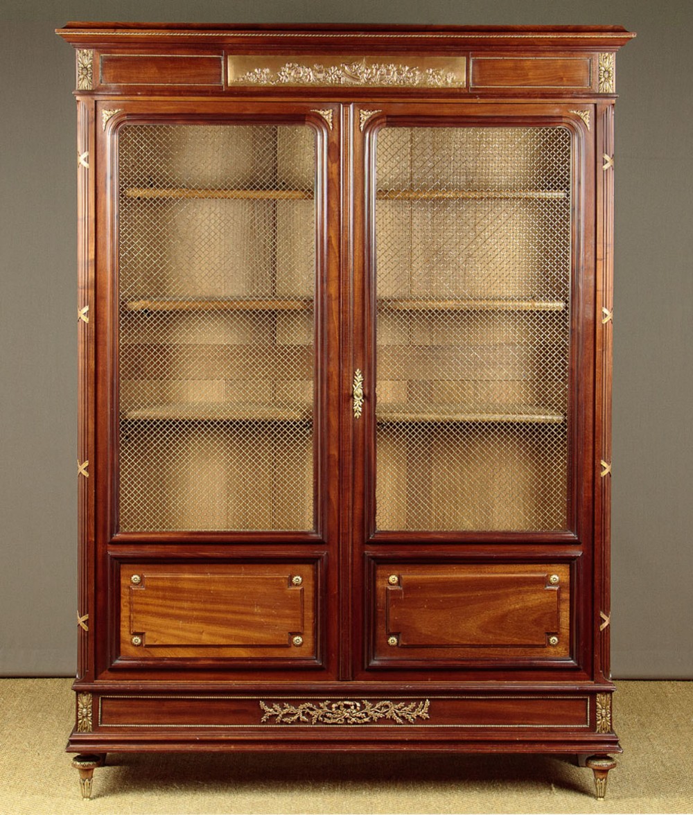 Louis XVI Style Brass Mounted Bookcase c.1930