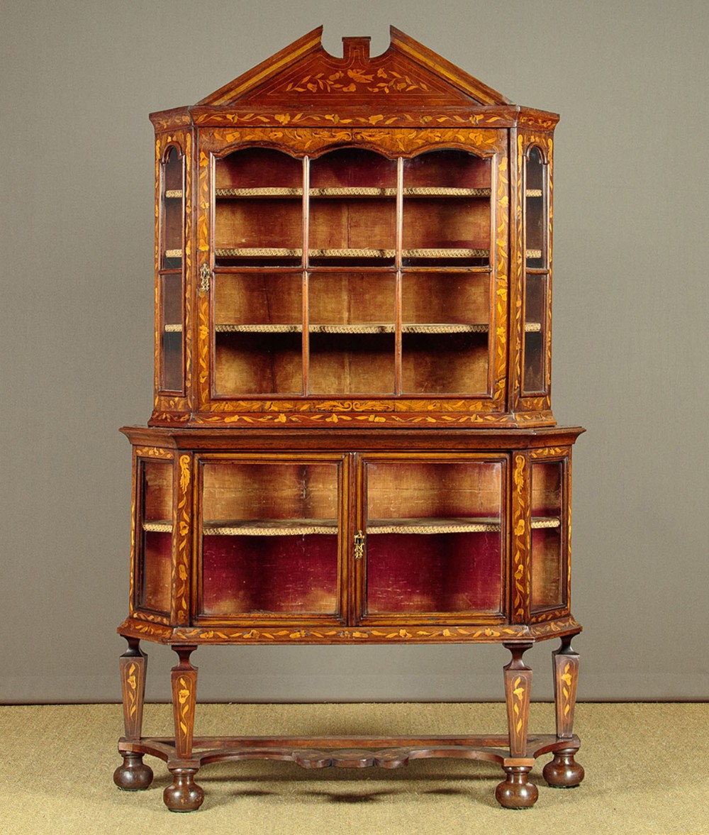 Dutch Marquetry Display Cabinet c.1790