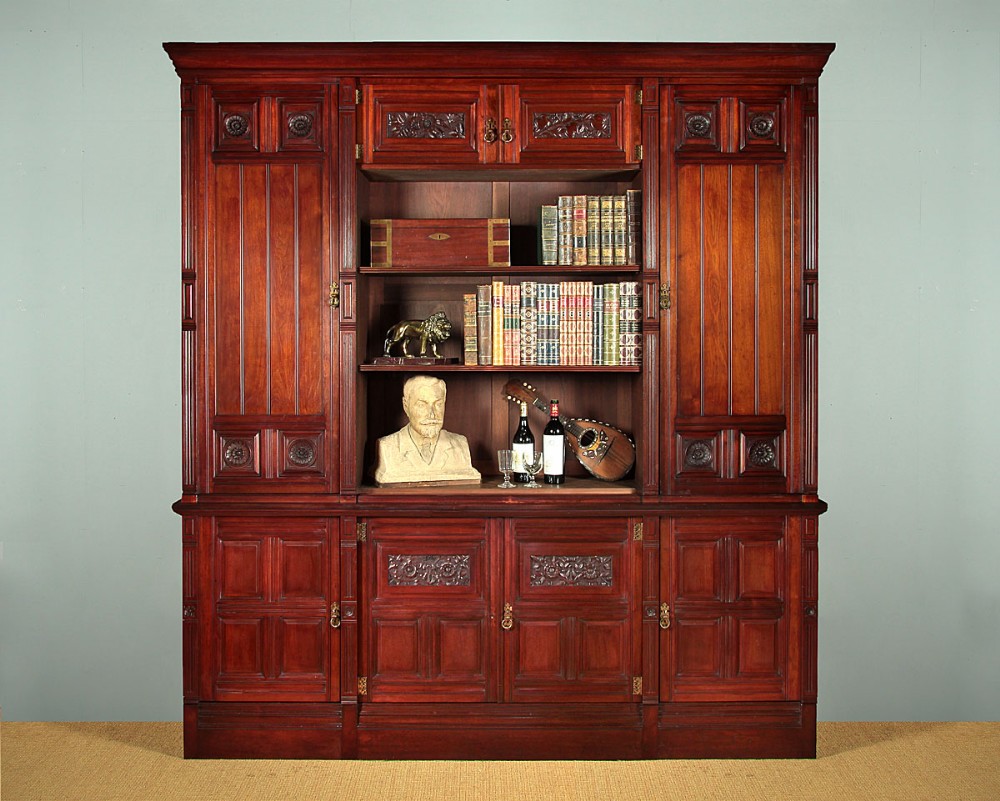Very Large Bookcase & Cupboards by Gillow & Co. c.1880