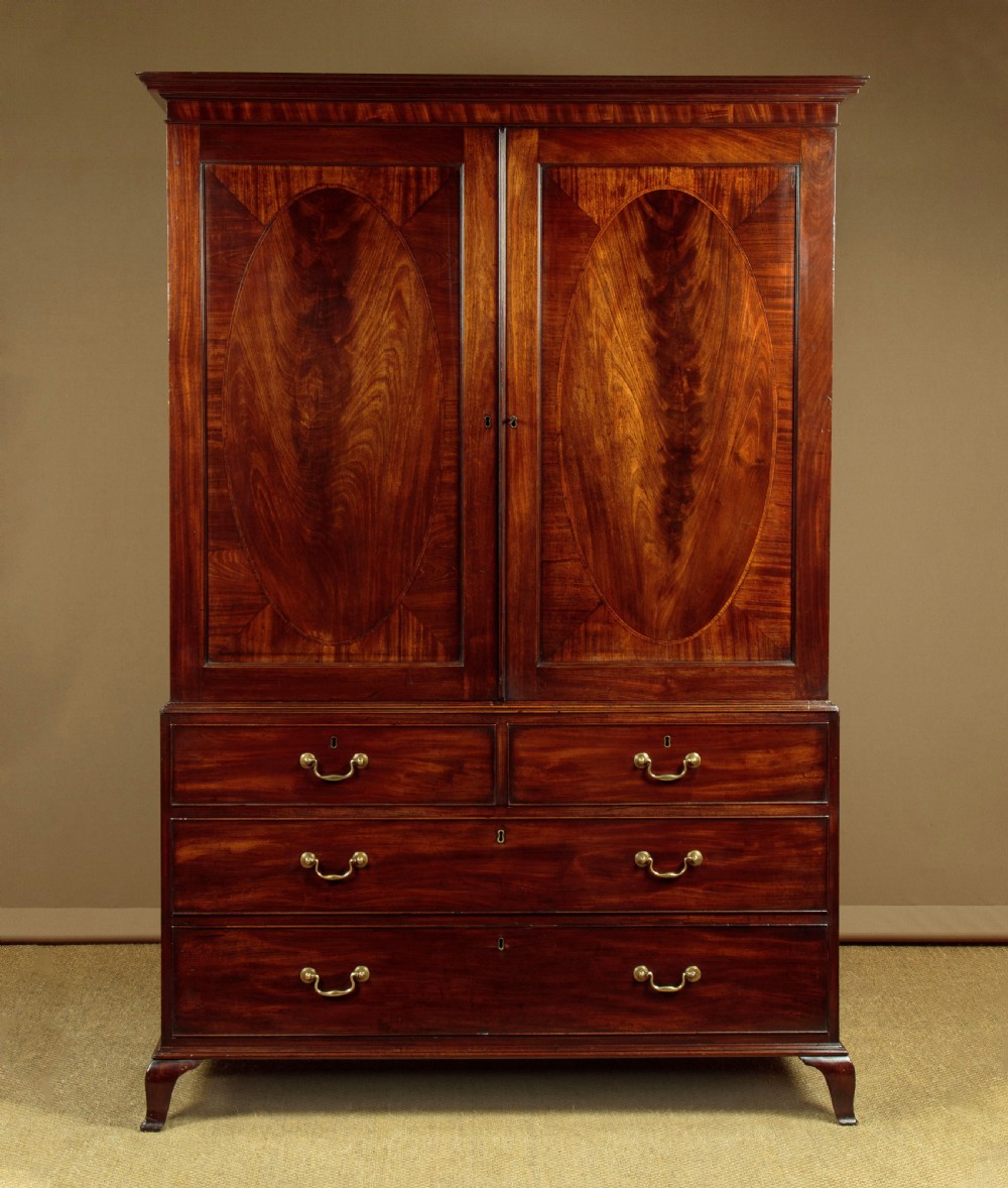 Mahogany Linen Press c.1810
