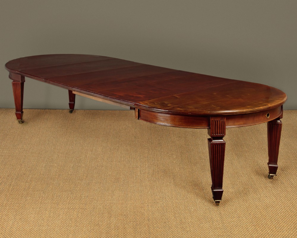 12 Seater Mahogany Extending Dining Table by Maple & Co. c.1900