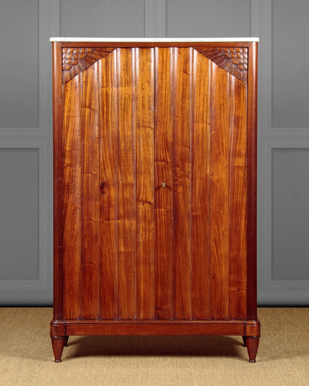 Art Deco Marble Top Cupboard c.1930
