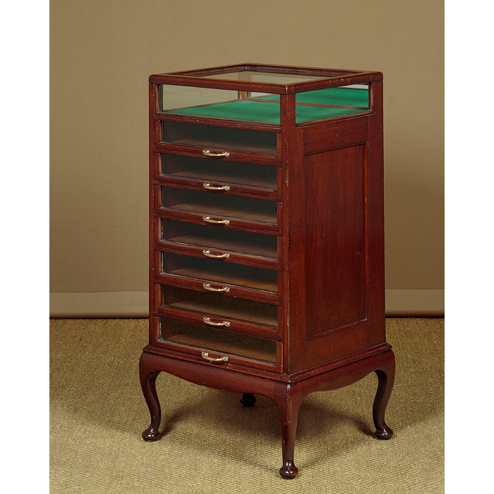 Bijouterie Top Glass Front Haberdashery Drawers c.1910