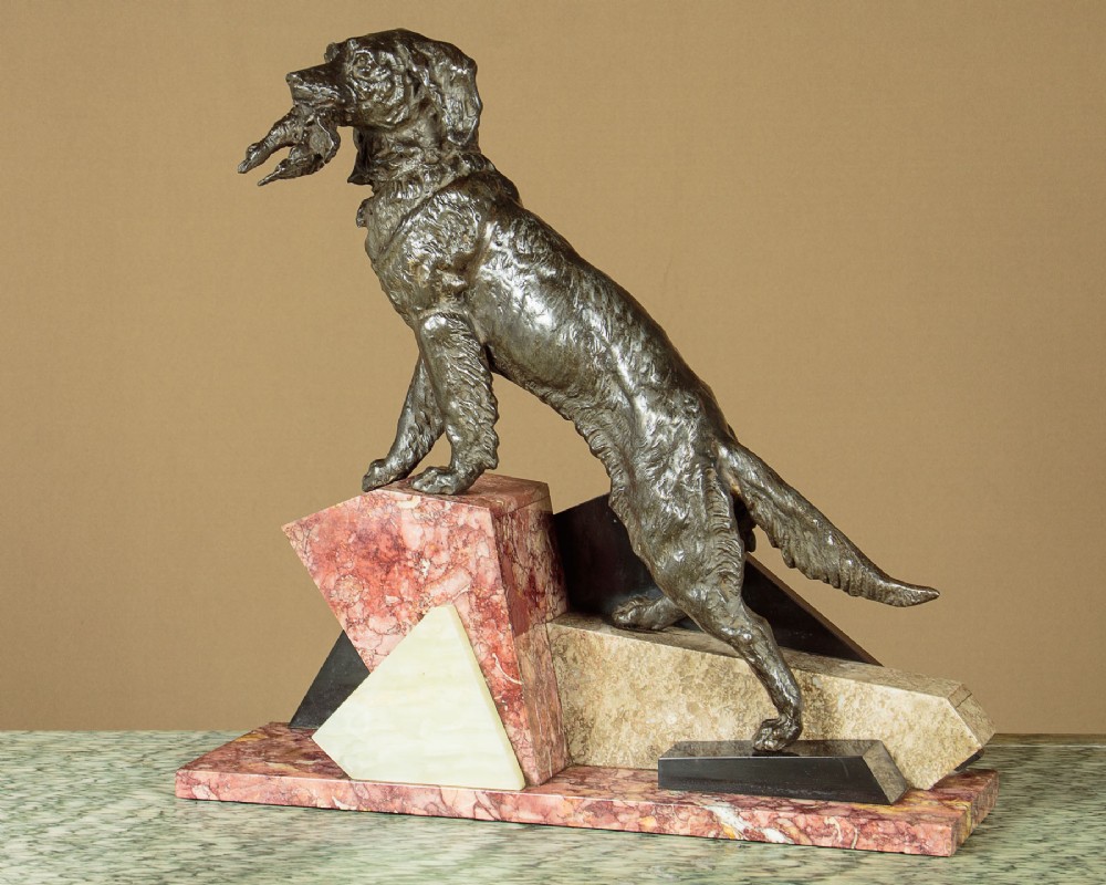 Art Deco Sculpture of a Gun Dog c.1930