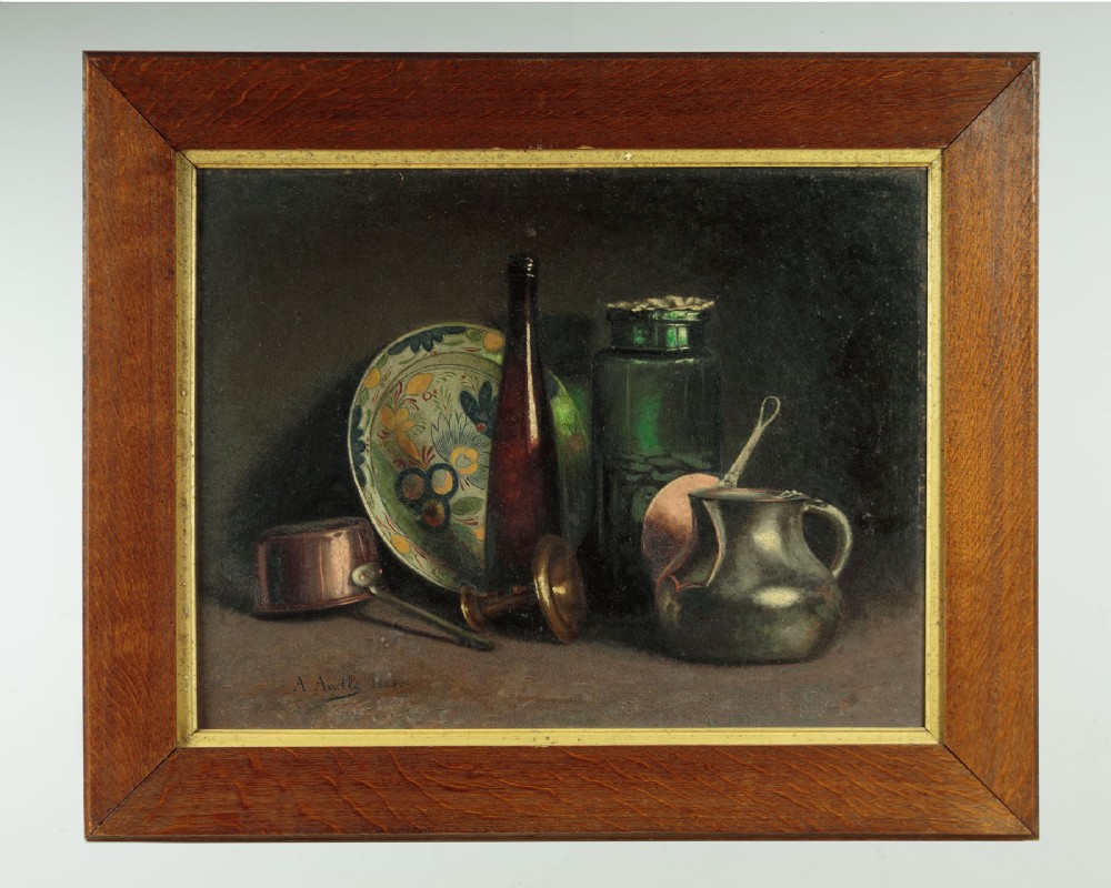 Still Life Oil Painting Dated 1889